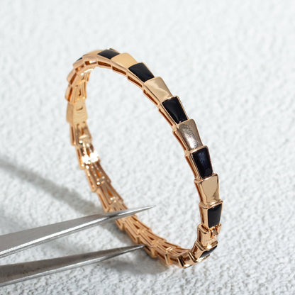 [Love More]SERPENTI BRACELET PINK GOLD ONYX
