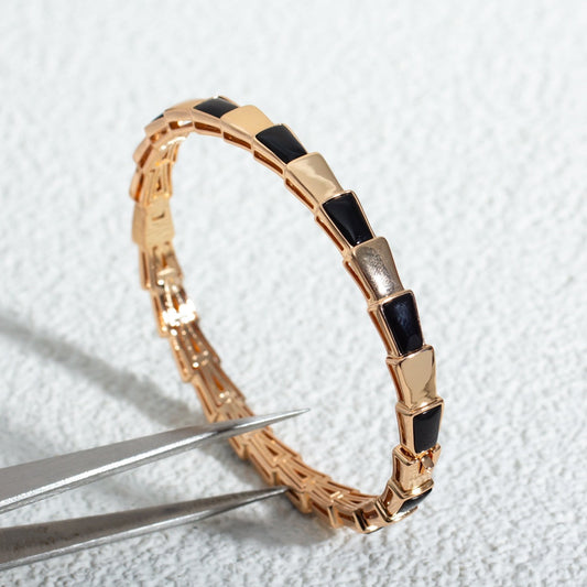 [Love More]SERPENTI BRACELET PINK GOLD ONYX