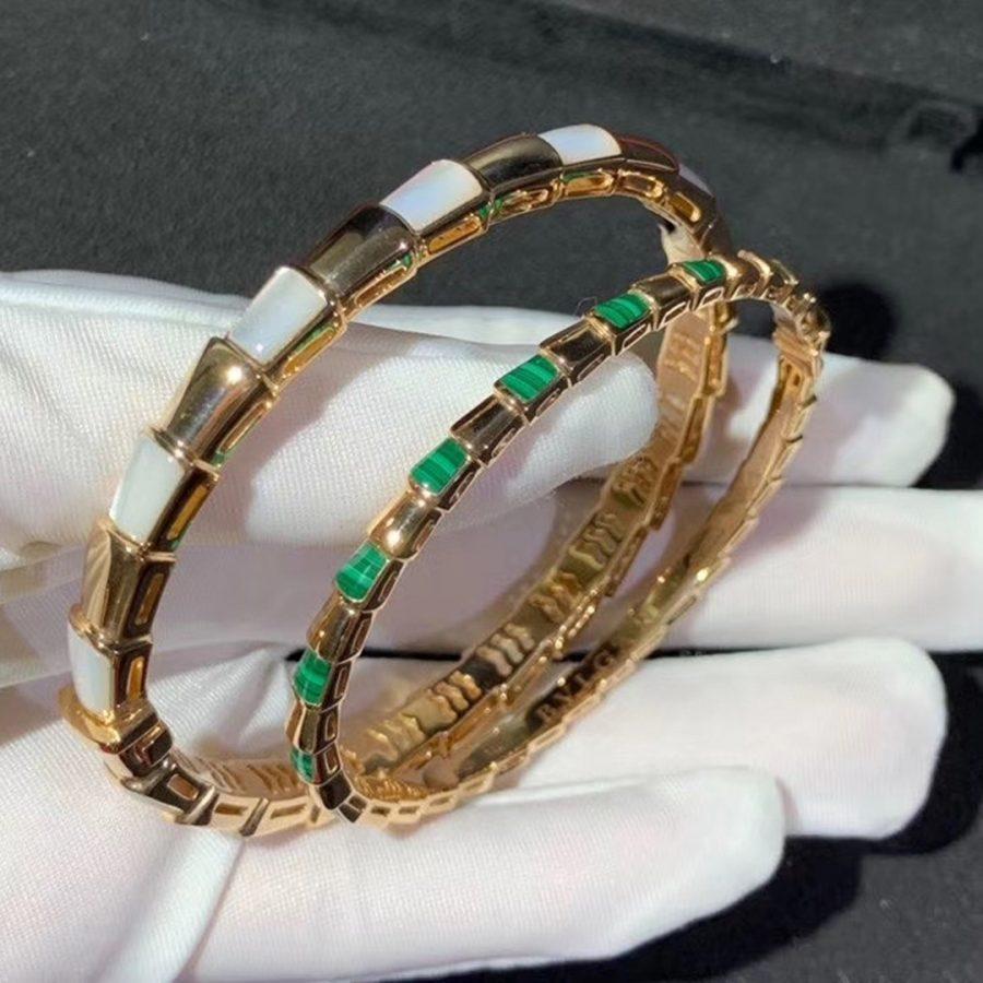 [Love More]SERPENTI BRACELET PINK GOLD MOP