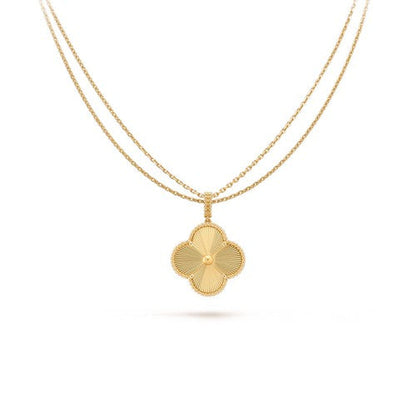 [Love More]CLOVER 25MM PEDANT NECKLACE GOLD