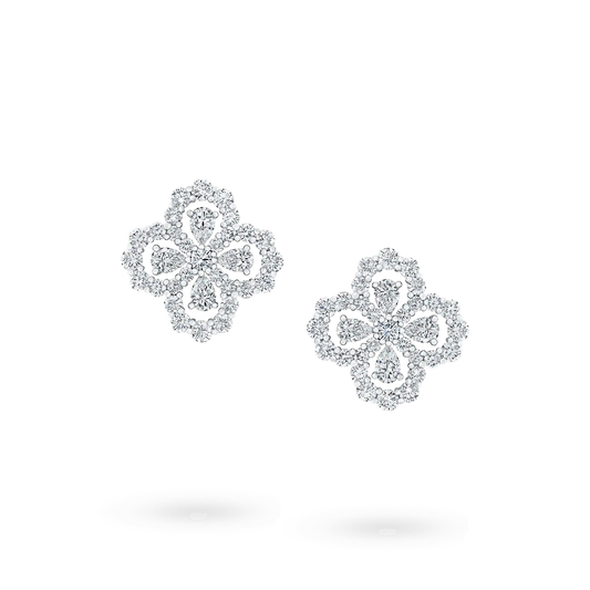 [Love More]LOOP EARRINGS FULL MOTIF DIAMOND 16MM